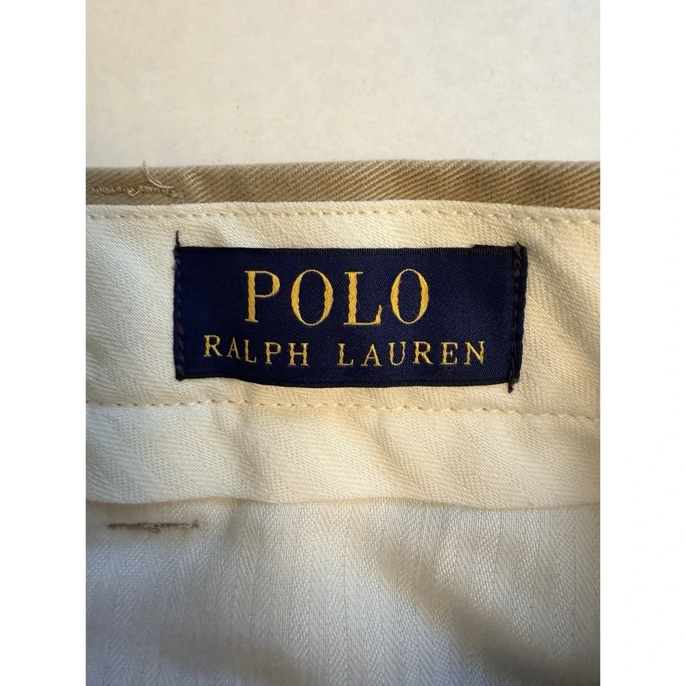 Polo Ralph Lauren‎ Classic Fit Size 34x30 Cotton Twill Chino Straight Pants Tan